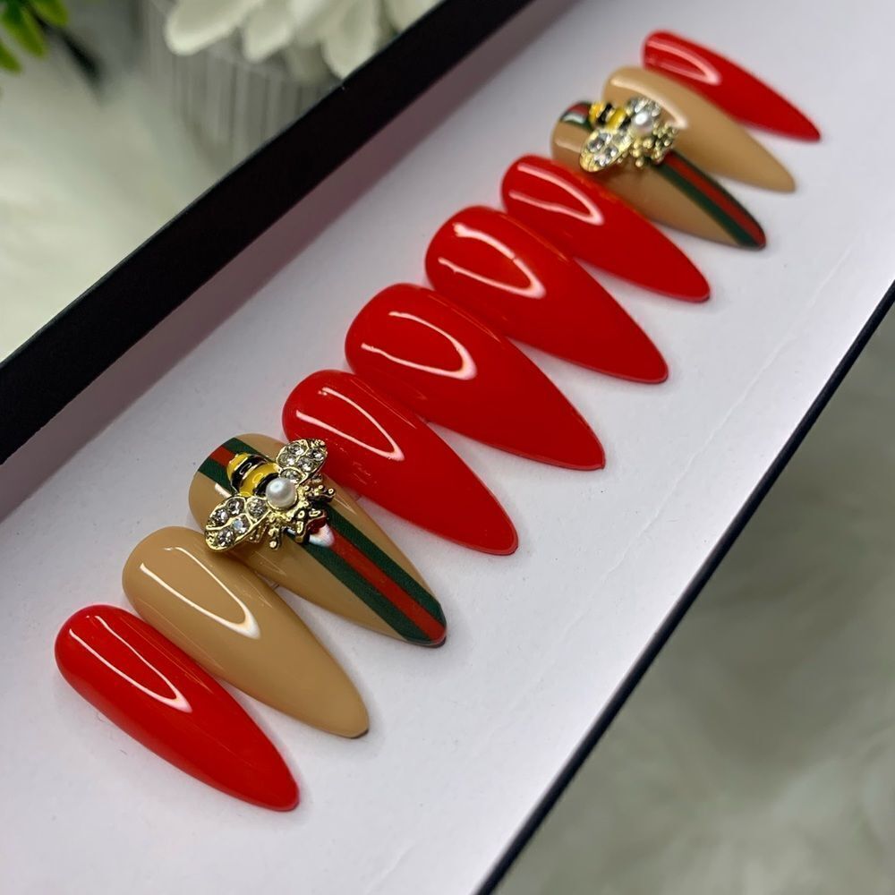 Lady B Press On Nails | Handmade Press On Nails | Custom Nails - Picture 2 of 10